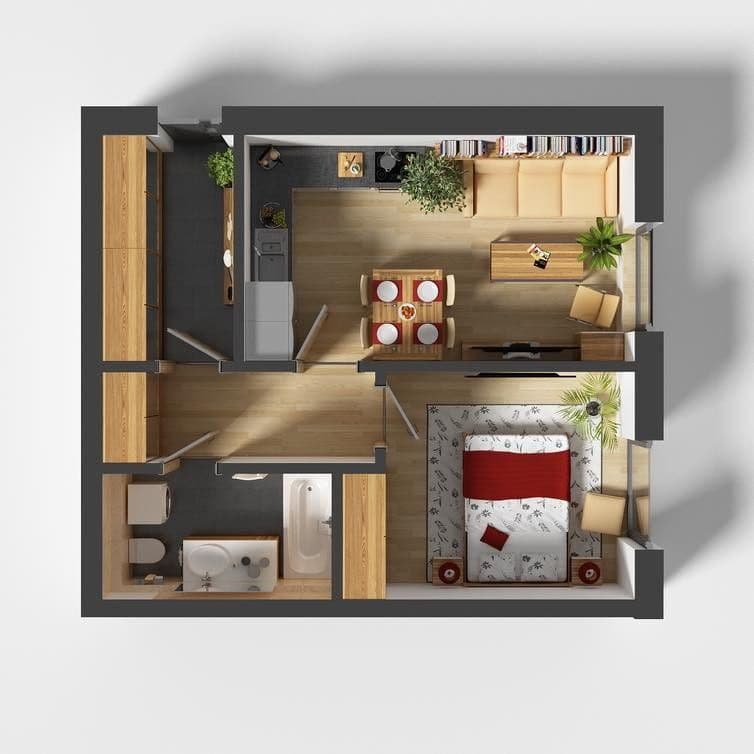 Prenájom bytu 2-izbový 46 m², Habrová, Blovice, Plzeňský kraj Prenájom bytu 2-izbový 46 m², Habrová, Blovice, Plzeňský kraj