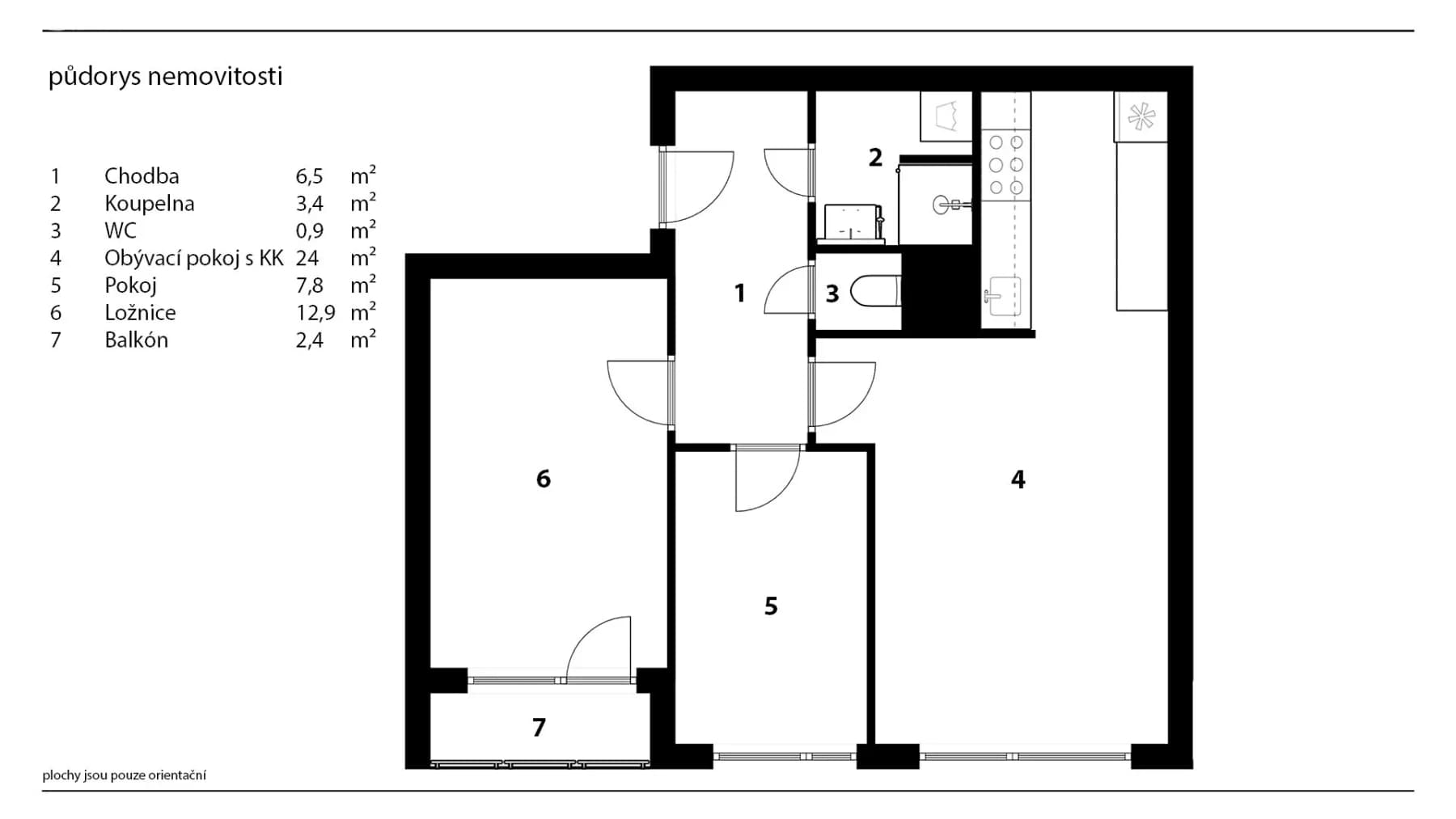 Predaj bytu 3-izbový 54 m², Cafourkova, Praha, Praha Predaj bytu 3-izbový 54 m², Cafourkova, Praha, Praha