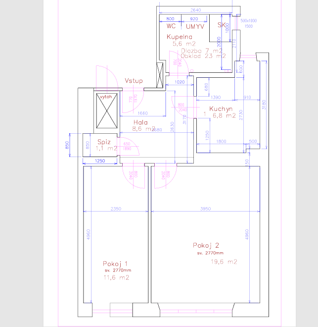 Prenájom bytu 2-izbový 54 m², Milady Horákové, Brno, Jihomoravský kraj Prenájom bytu 2-izbový 54 m², Milady Horákové, Brno, Jihomoravský kraj