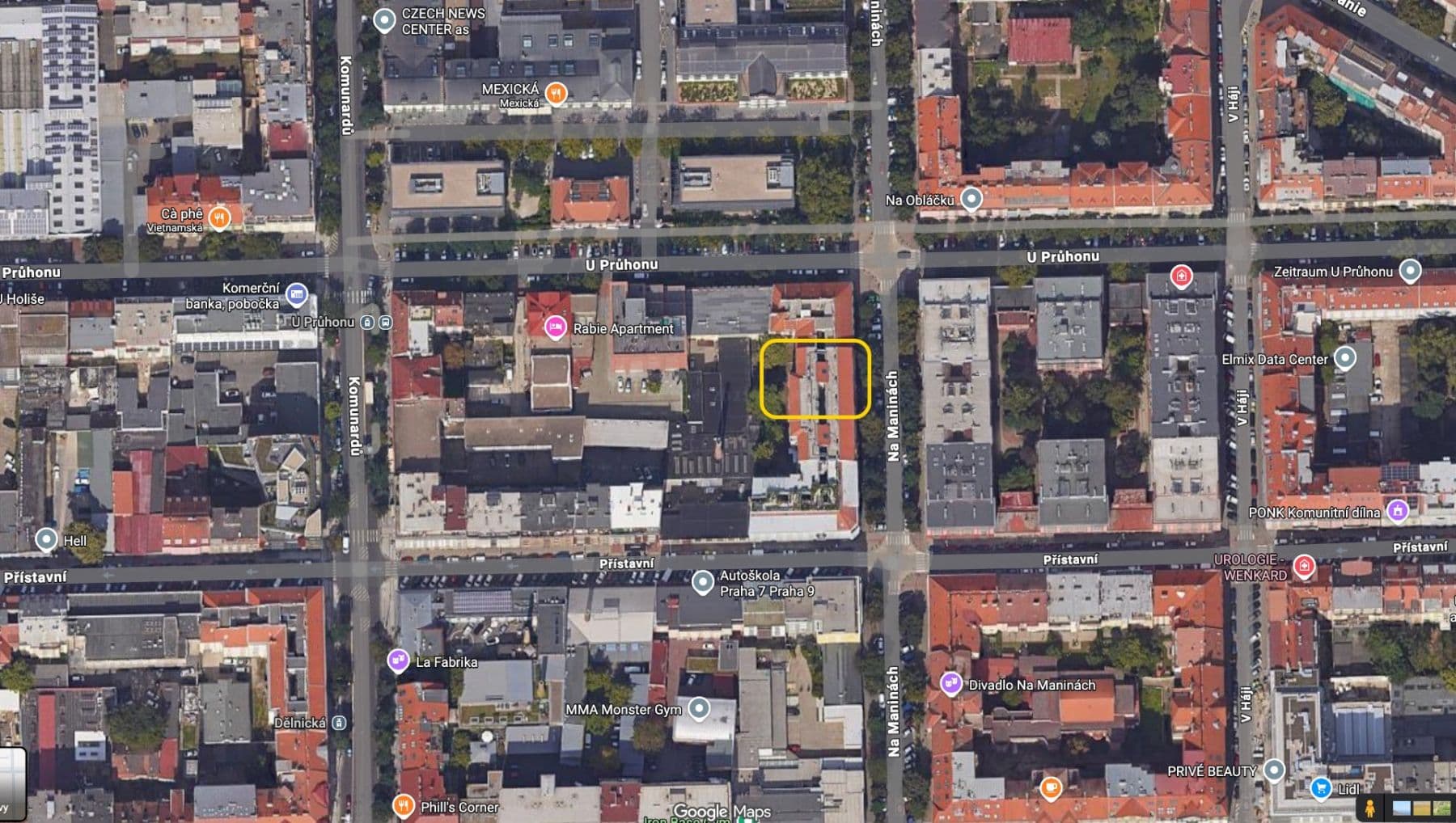 Prenájom bytu 1-izbový 37 m², Na Maninách, Praha, Praha Prenájom bytu 1-izbový 37 m², Na Maninách, Praha, Praha