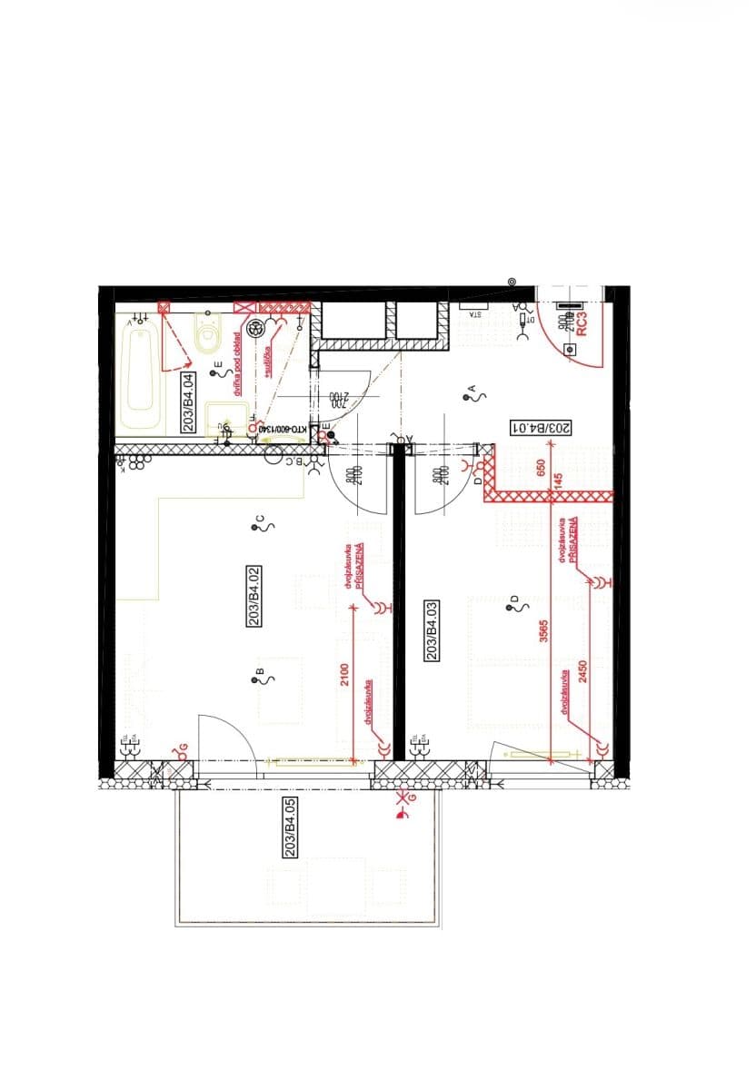 Prenájom bytu 2-izbový 45 m², Čakovická, Praha, Praha Prenájom bytu 2-izbový 45 m², Čakovická, Praha, Praha