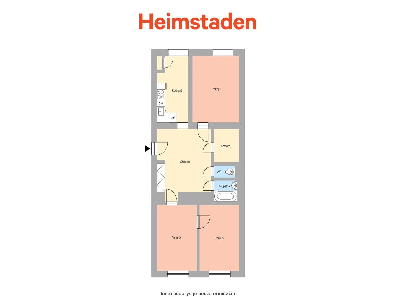 Prenájom bytu 3-izbový 68 m², Marxova, Havířov, Moravskoslezský kraj Prenájom bytu 3-izbový 68 m², Marxova, Havířov, Moravskoslezský kraj