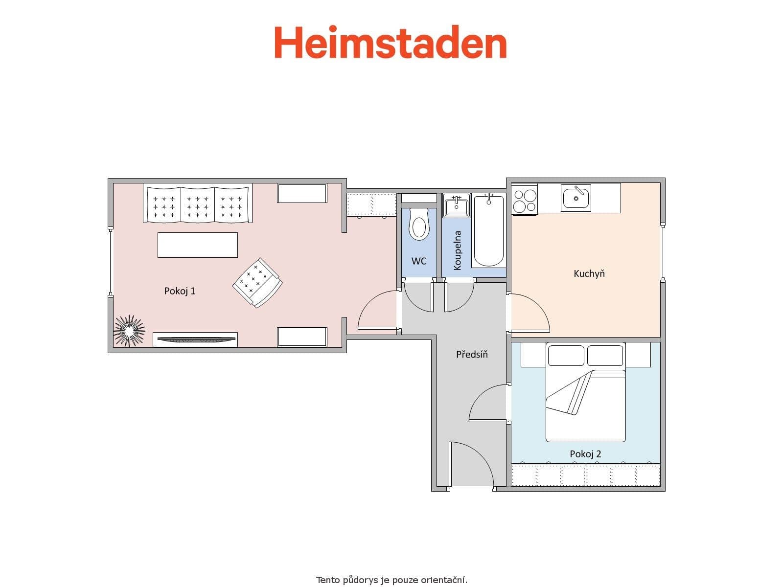 Prenájom bytu 2-izbový 52 m², Beethovenova, Havířov, Moravskoslezský kraj Prenájom bytu 2-izbový 52 m², Beethovenova, Havířov, Moravskoslezský kraj