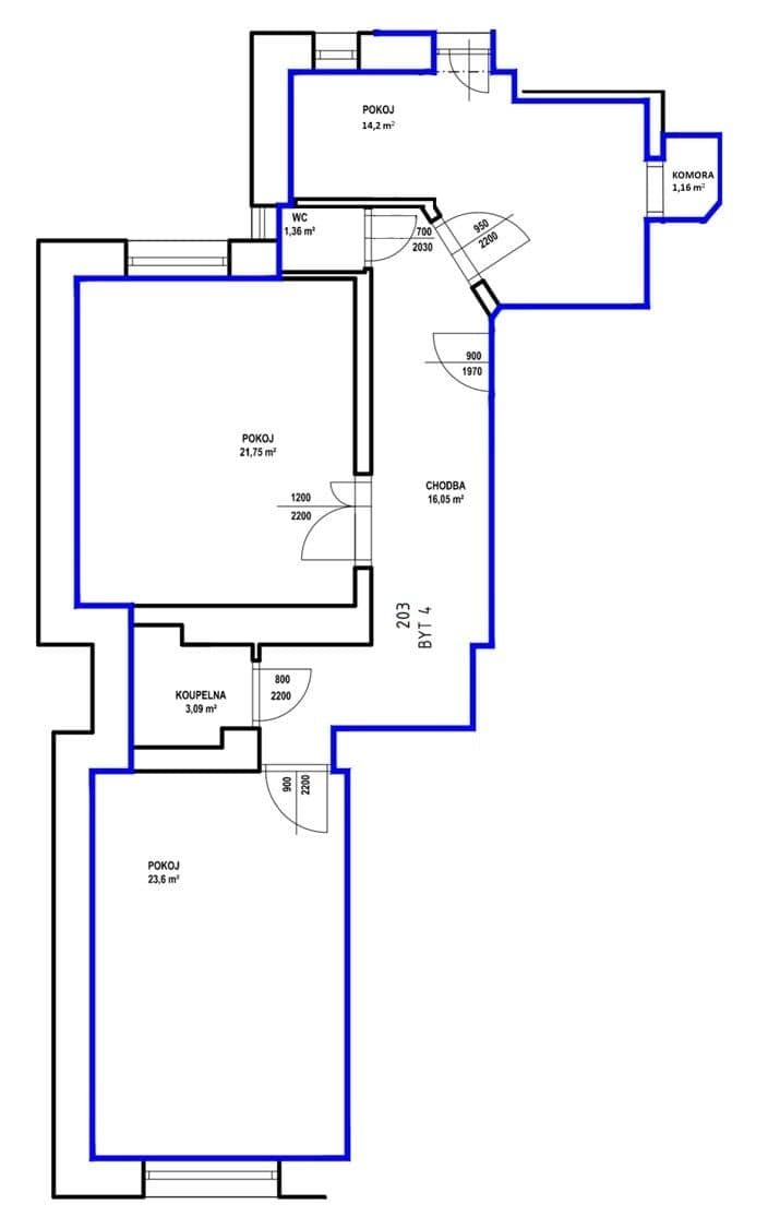 Prenájom bytu 3-izbový 81 m², Křenová, Brno, Jihomoravský kraj Prenájom bytu 3-izbový 81 m², Křenová, Brno, Jihomoravský kraj