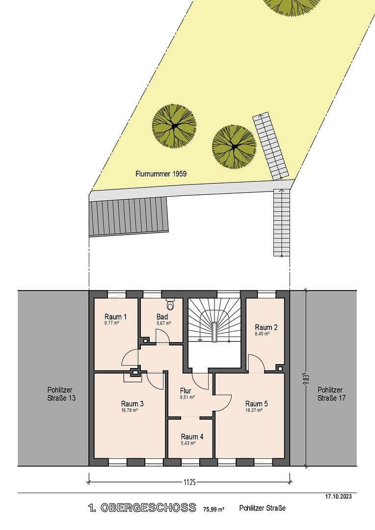 Predaj domu 273 m², pozemek 474 m², Pohlitzer Straße 15, Greiz, Durínsko Predaj domu 273 m², pozemek 474 m², Pohlitzer Straße 15, Greiz, Durínsko