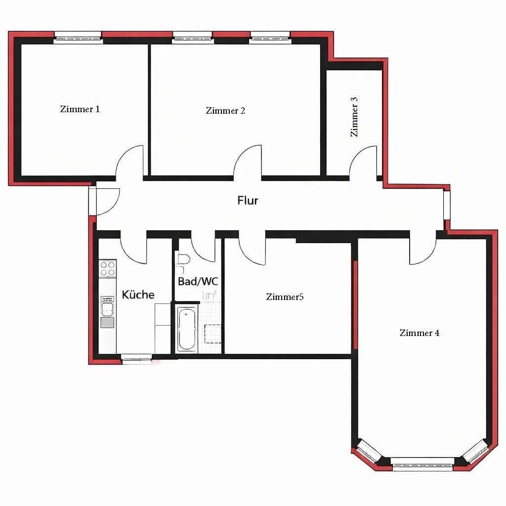 Predaj bytu 4-izbový 107 m², Unter den Eichen, Berlin, Berlín Predaj bytu 4-izbový 107 m², Unter den Eichen, Berlin, Berlín
