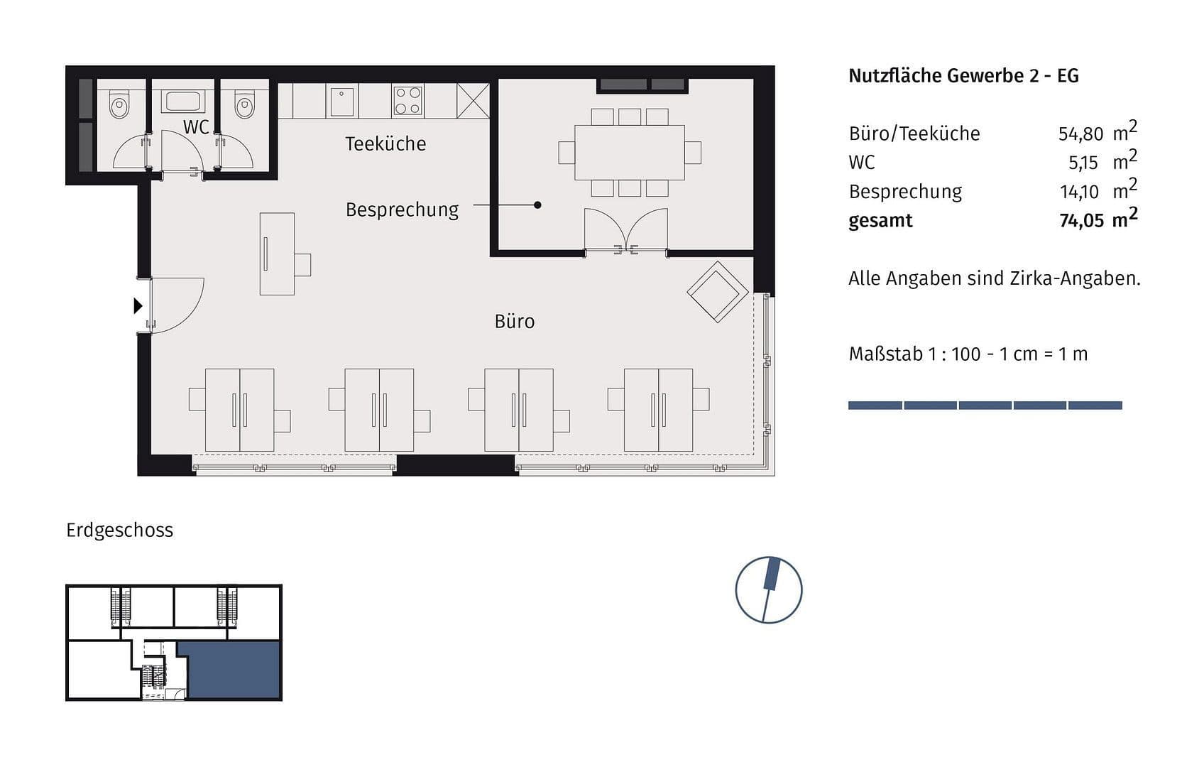 Prenájom kancelárie 75 m², Richard-Tauber-Straße 3, München, Bavorsko Prenájom kancelárie 75 m², Richard-Tauber-Straße 3, München, Bavorsko