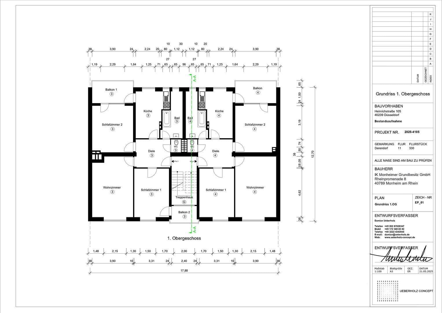 Predaj bytu 3-izbový 89 m², Heinrichstr. 105, Düsseldorf, Severné Porýnie - Westfálsko Predaj bytu 3-izbový 89 m², Heinrichstr. 105, Düsseldorf, Severné Porýnie - Westfálsko