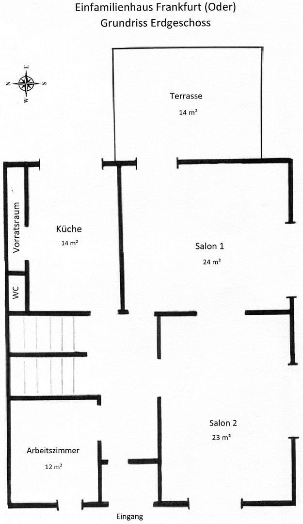 Predaj domu 170 m², pozemek 970 m², Frankfurt (Oder), Brandenbursko Predaj domu 170 m², pozemek 970 m², Frankfurt (Oder), Brandenbursko