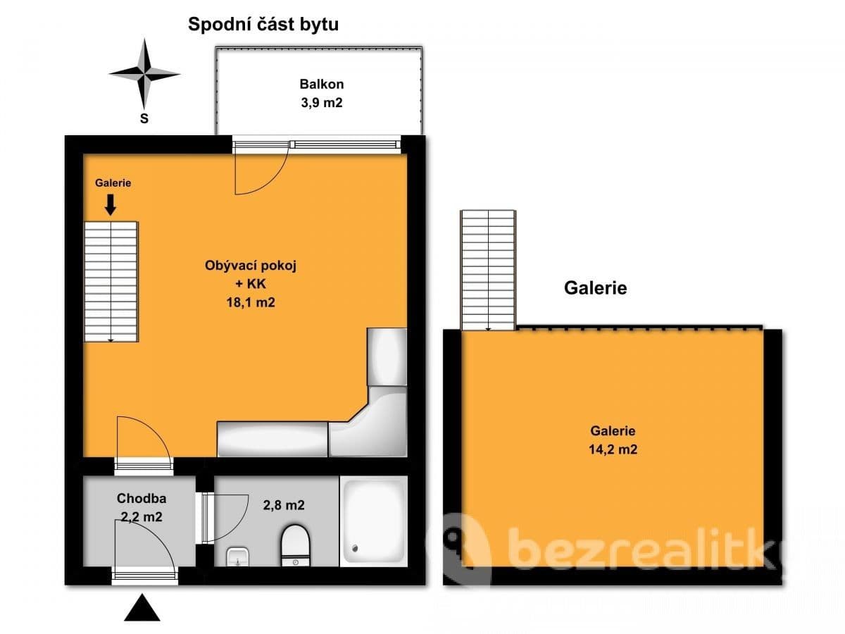 Prenájom bytu 38 m², Novákových, Praha, Praha Prenájom bytu 38 m², Novákových, Praha, Praha