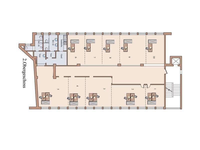 Prenájom kancelárie 33 m², Lindenstr. 48-52, Düsseldorf, Severné Porýnie - Westfálsko Prenájom kancelárie 33 m², Lindenstr. 48-52, Düsseldorf, Severné Porýnie - Westfálsko