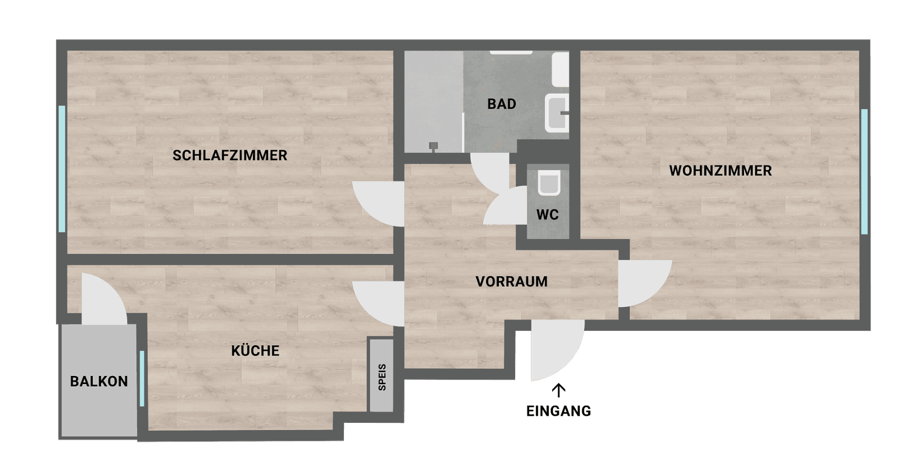 Predaj bytu 2-izbový 57 m², Hackhergasse 1b, Graz, Štajersko Predaj bytu 2-izbový 57 m², Hackhergasse 1b, Graz, Štajersko