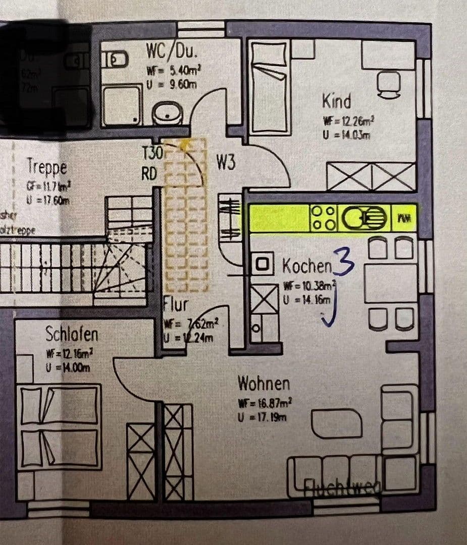 Prenájom bytu 3-izbový 69 m², Dautmergerstrasse 21, Schömberg, Bádensko-Wurttembersko Prenájom bytu 3-izbový 69 m², Dautmergerstrasse 21, Schömberg, Bádensko-Wurttembersko