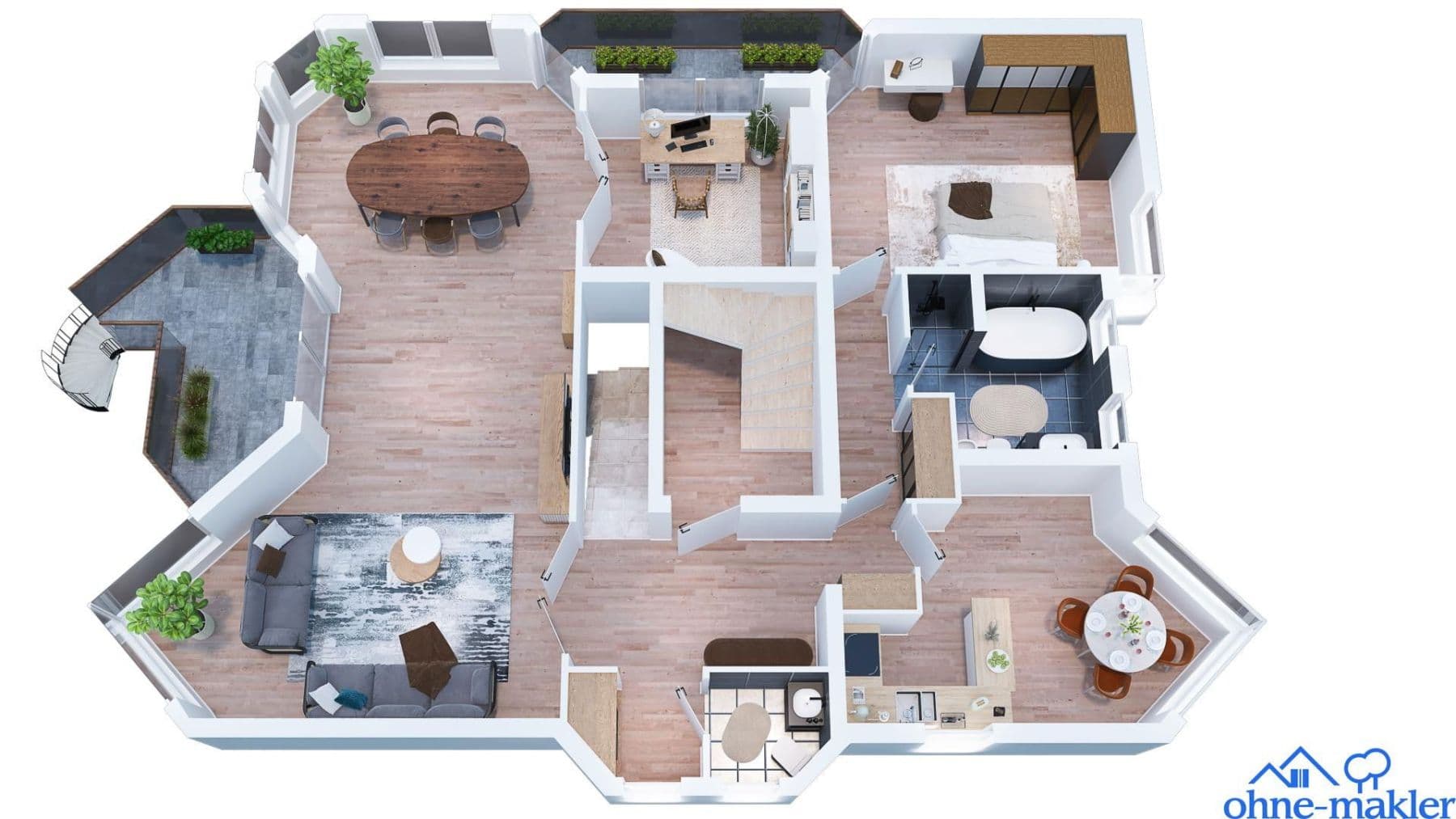 Prenájom bytu 6-izbový 175 m², Oberursel (Taunus), Hesensko Prenájom bytu 6-izbový 175 m², Oberursel (Taunus), Hesensko