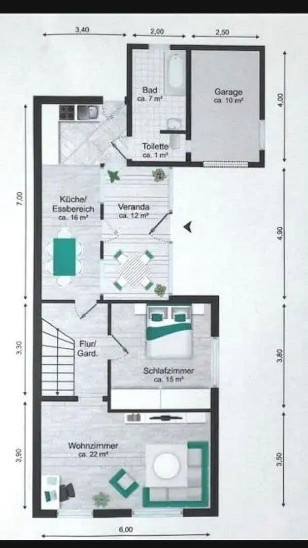 Predaj domu 100 m², pozemek 772 m², Luckenwalde, Brandenbursko Predaj domu 100 m², pozemek 772 m², Luckenwalde, Brandenbursko