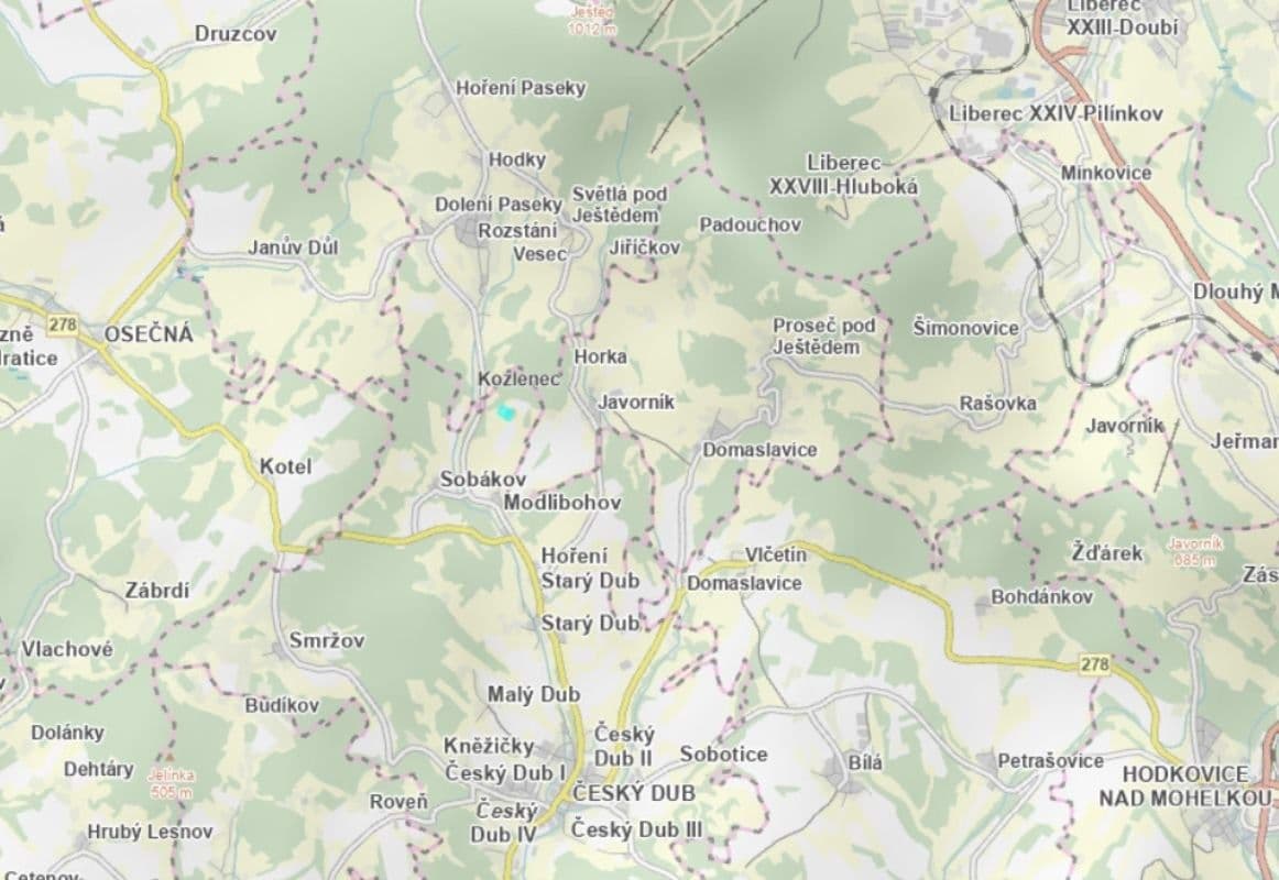 Predaj pozemku 14.247 m², Český Dub, Liberecký kraj Predaj pozemku 14.247 m², Český Dub, Liberecký kraj