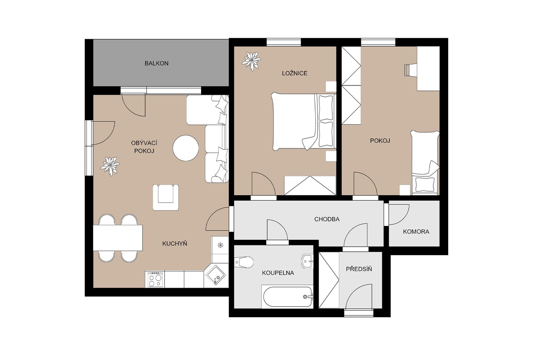 Predaj bytu 3-izbový 70 m², Uhlířské Janovice, Středočeský kraj Predaj bytu 3-izbový 70 m², Uhlířské Janovice, Středočeský kraj