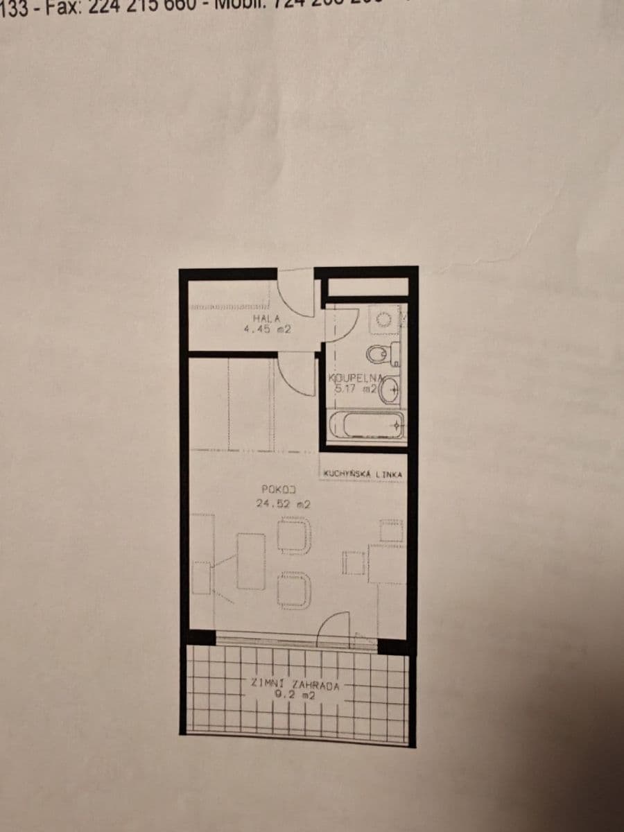 Predaj bytu 1-izbový 34 m², Poděbradská, Praha, Praha Predaj bytu 1-izbový 34 m², Poděbradská, Praha, Praha