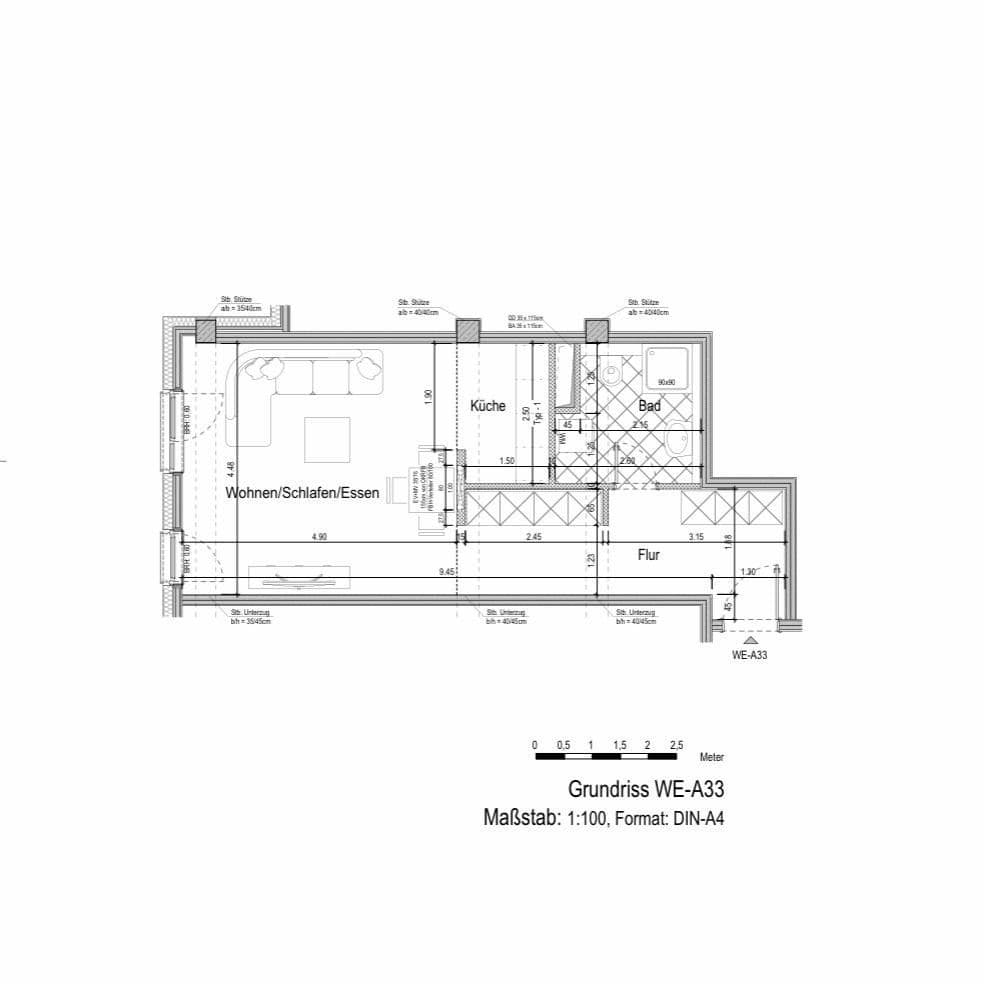 Prenájom bytu 1-izbový 48 m², Schwalbacher Straße 47, Frankfurt, Hesensko Prenájom bytu 1-izbový 48 m², Schwalbacher Straße 47, Frankfurt, Hesensko