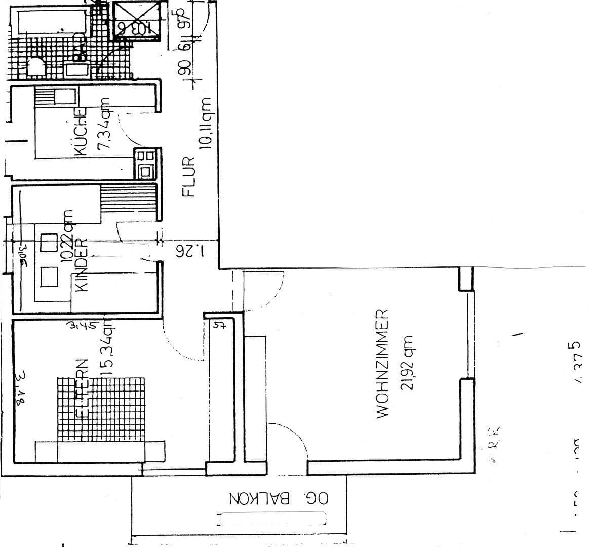 Prenájom bytu 3-izbový 75 m², Taunusstein, Hesensko Prenájom bytu 3-izbový 75 m², Taunusstein, Hesensko