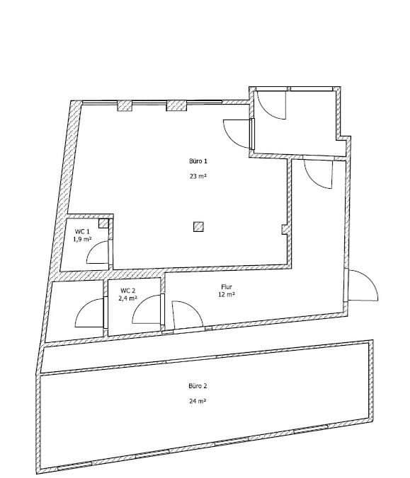 Prenájom kancelárie 63 m², Kleine Kirchgasse 1, Oederan, Sasko Prenájom kancelárie 63 m², Kleine Kirchgasse 1, Oederan, Sasko