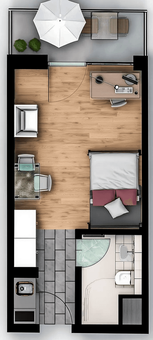 Predaj bytu 1-izbový 25 m², Blumenstrasse 14a, Regensburg, Bavorsko Predaj bytu 1-izbový 25 m², Blumenstrasse 14a, Regensburg, Bavorsko