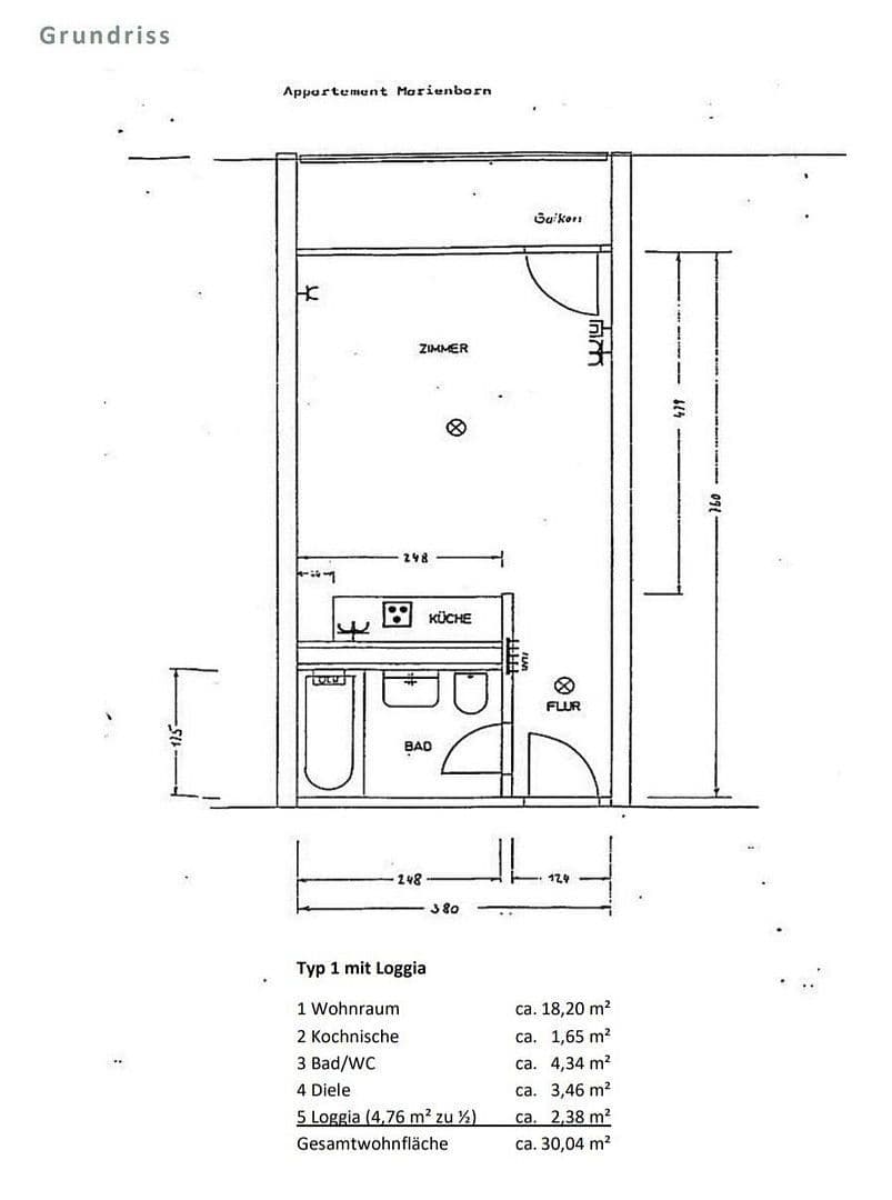 Predaj bytu 1-izbový 30 m², Mainz, Porýnie-Falcko Predaj bytu 1-izbový 30 m², Mainz, Porýnie-Falcko