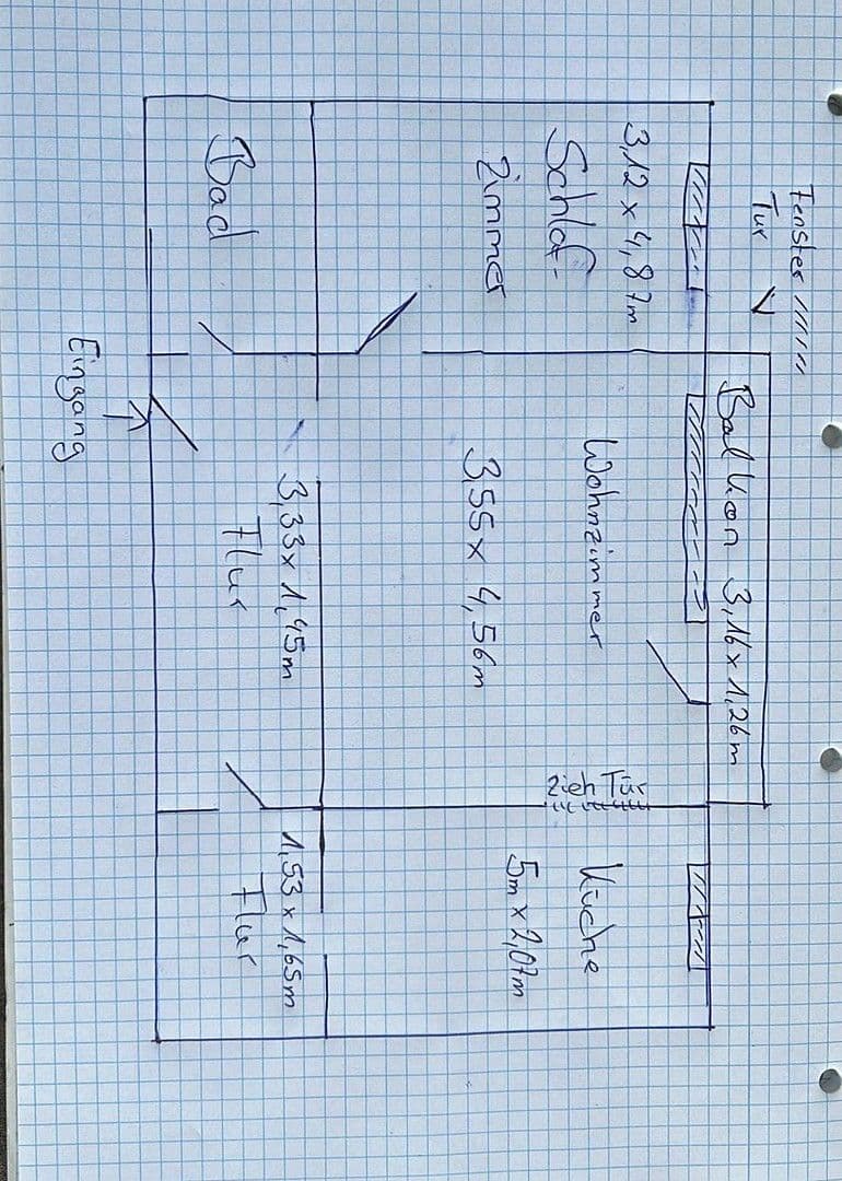 Prenájom bytu 2-izbový 54 m², In der Aue 6, Waltrop, Severné Porýnie - Westfálsko Prenájom bytu 2-izbový 54 m², In der Aue 6, Waltrop, Severné Porýnie - Westfálsko