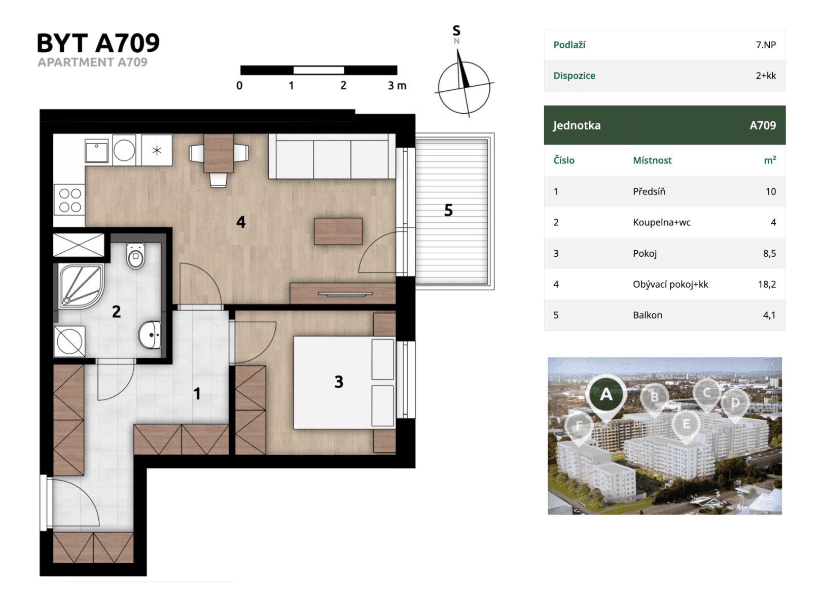 Predaj bytu 2-izbový 43 m², Františka Štěpánka, Praha, Praha Predaj bytu 2-izbový 43 m², Františka Štěpánka, Praha, Praha