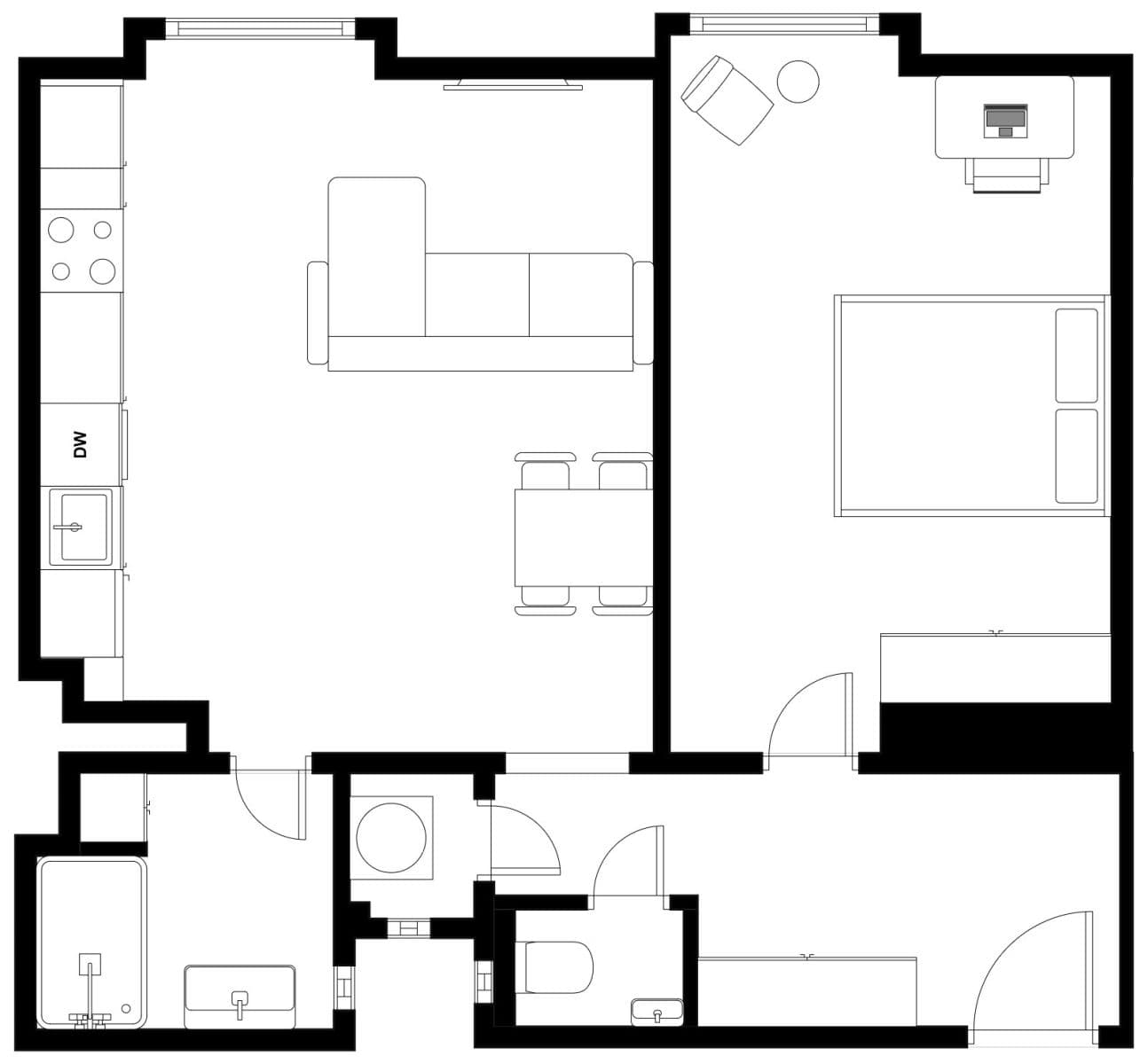Predaj bytu 2-izbový 53 m², Nuselská, Praha, Praha Predaj bytu 2-izbový 53 m², Nuselská, Praha, Praha