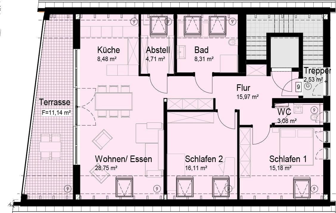 Predaj bytu 3-izbový 112 m², Burgauer Straße 18a, Krumbach (Schwaben), Bavorsko Predaj bytu 3-izbový 112 m², Burgauer Straße 18a, Krumbach (Schwaben), Bavorsko