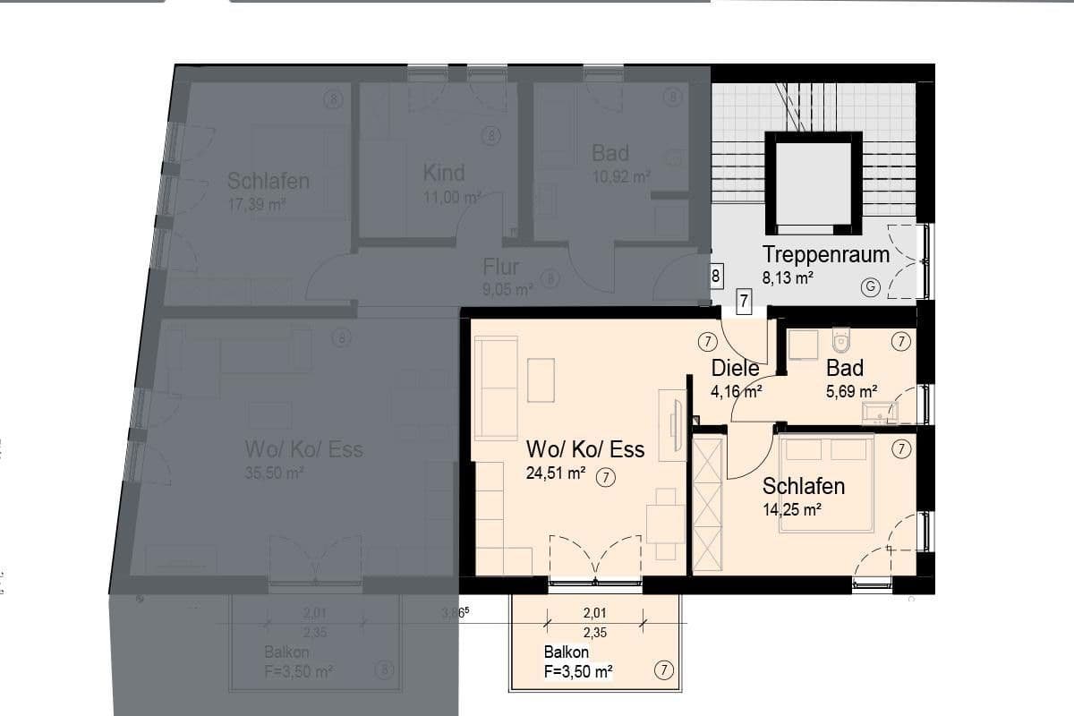 Predaj bytu 2-izbový 53 m², Burgauer Straße 18a, Krumbach (Schwaben), Bavorsko Predaj bytu 2-izbový 53 m², Burgauer Straße 18a, Krumbach (Schwaben), Bavorsko