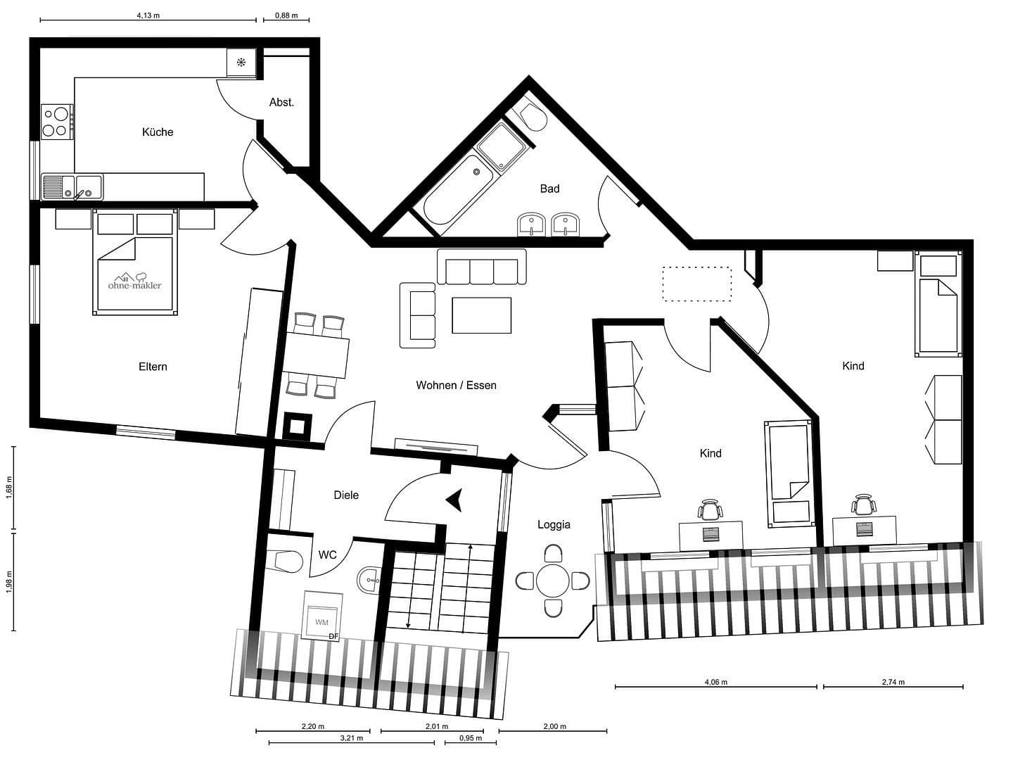 Predaj bytu 4-izbový 120 m², Emmendingen, Bádensko-Wurttembersko Predaj bytu 4-izbový 120 m², Emmendingen, Bádensko-Wurttembersko
