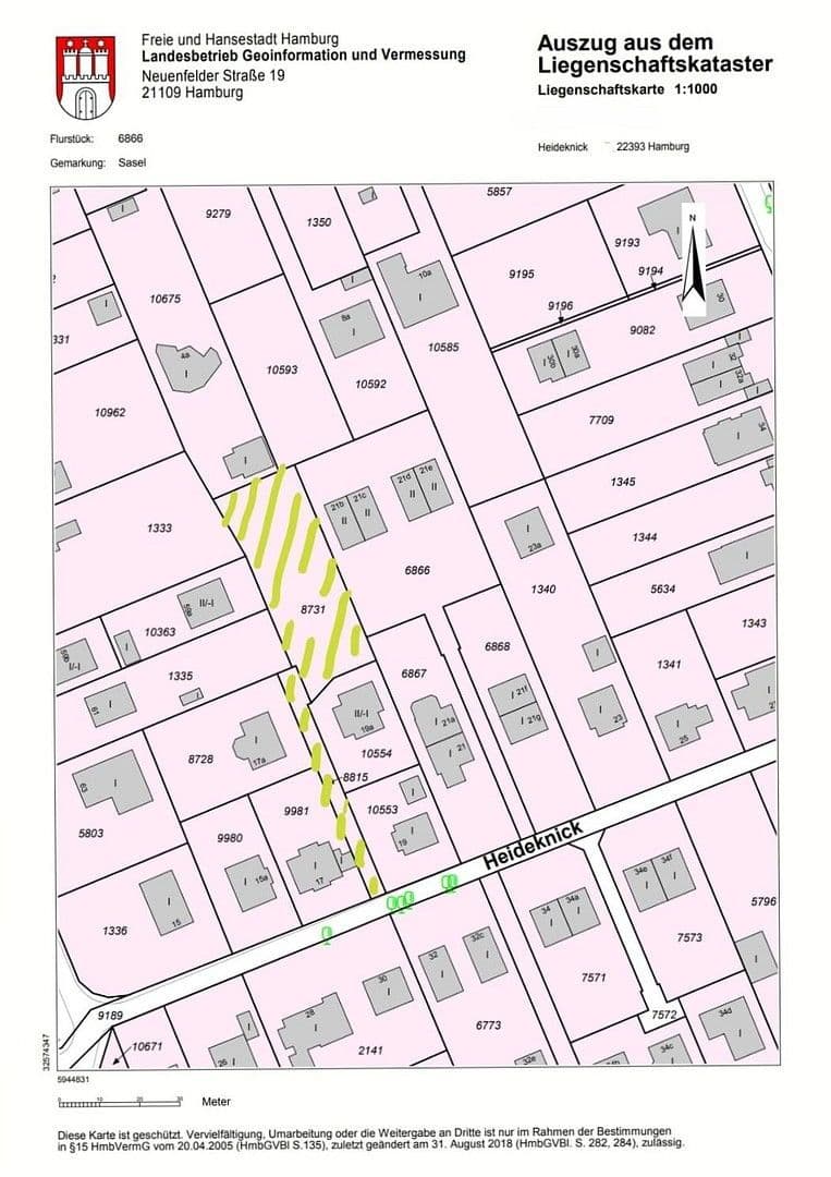 Predaj pozemku 1.078 m², Heideknick 19b, Hamburg, Hamburg Predaj pozemku 1.078 m², Heideknick 19b, Hamburg, Hamburg