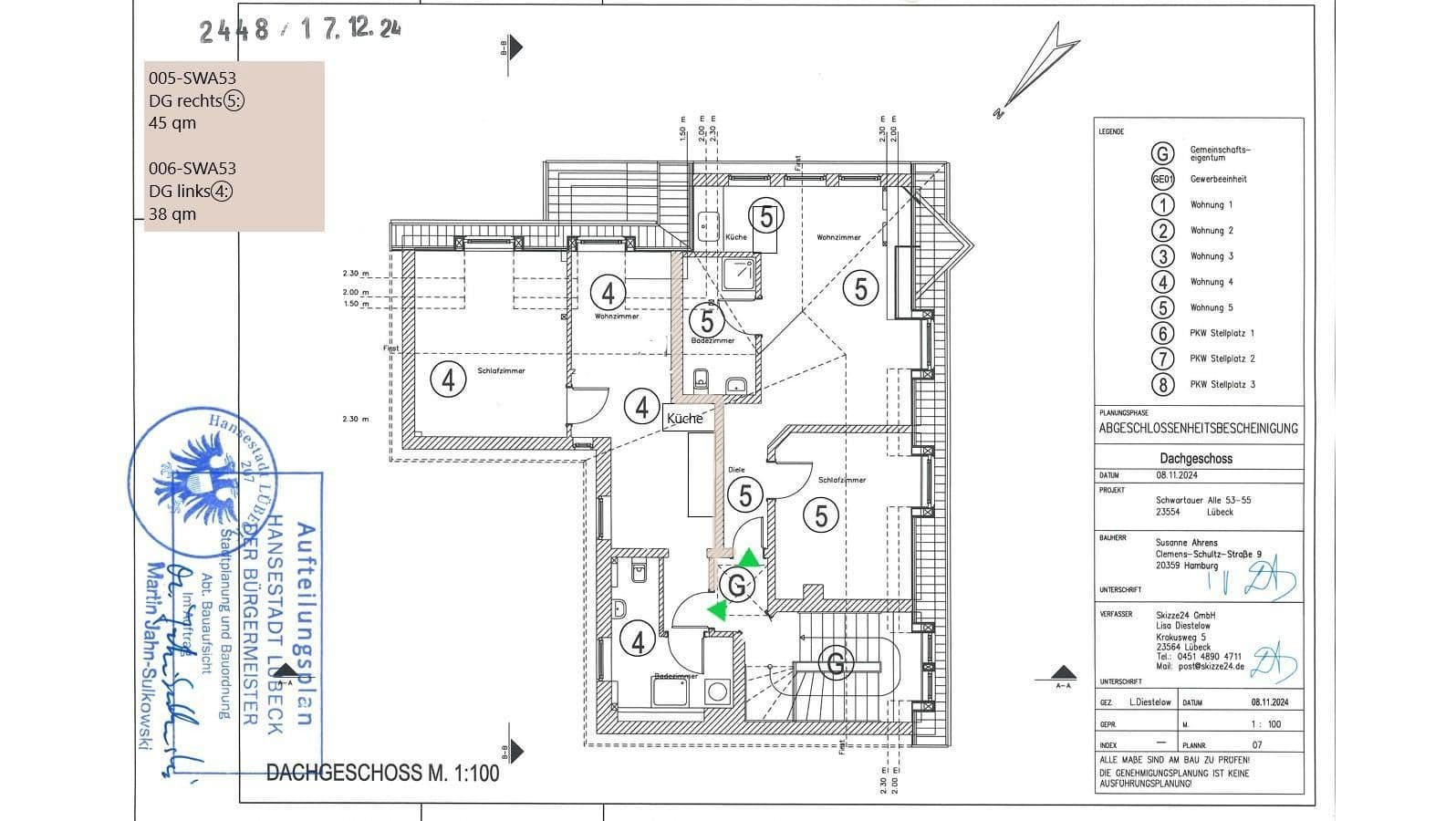 Prenájom bytu 3-izbový 96 m², Lübeck, Šlezvicko-Holštajnsko Prenájom bytu 3-izbový 96 m², Lübeck, Šlezvicko-Holštajnsko