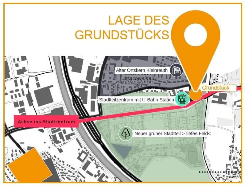 Predaj pozemku 3.641 m², Rothenburger Str. 443, Nürnberg, Bavorsko Predaj pozemku 3.641 m², Rothenburger Str. 443, Nürnberg, Bavorsko