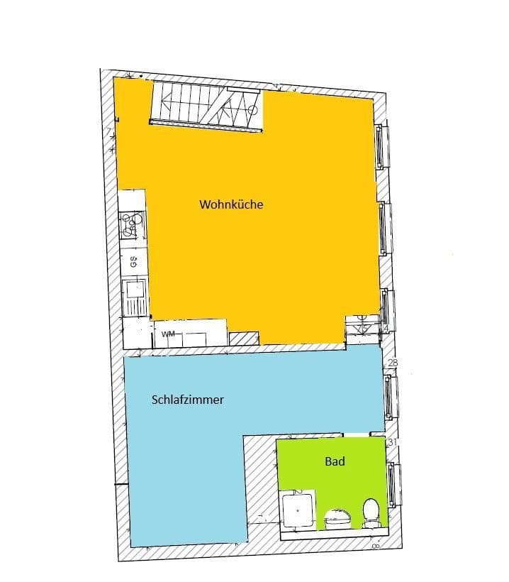 Prenájom bytu 2-izbový 110 m², Auf dem Meere 41, Lüneburg, Dolné Sasko Prenájom bytu 2-izbový 110 m², Auf dem Meere 41, Lüneburg, Dolné Sasko