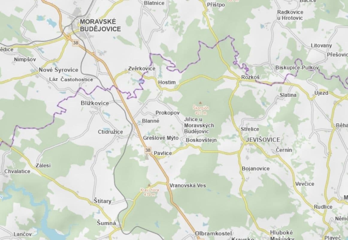 Predaj pozemku 1.170 m², Blanné, Jihomoravský kraj Predaj pozemku 1.170 m², Blanné, Jihomoravský kraj