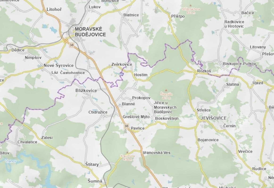 Predaj pozemku 1.286 m², Blanné, Jihomoravský kraj Predaj pozemku 1.286 m², Blanné, Jihomoravský kraj