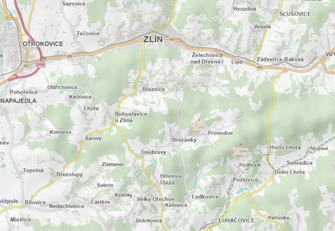 Predaj pozemku 9.568 m², Doubravy, Zlínský kraj Predaj pozemku 9.568 m², Doubravy, Zlínský kraj