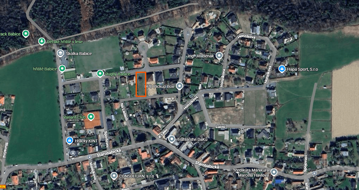 Predaj pozemku 1.091 m², Topolová, Babice, Středočeský kraj Predaj pozemku 1.091 m², Topolová, Babice, Středočeský kraj