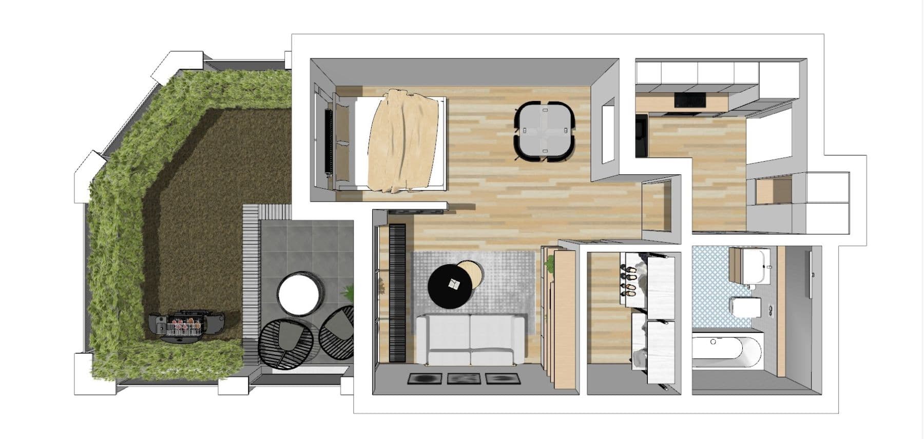 Predaj bytu 1-izbový 44 m², U Vojanky, Praha, Praha Predaj bytu 1-izbový 44 m², U Vojanky, Praha, Praha