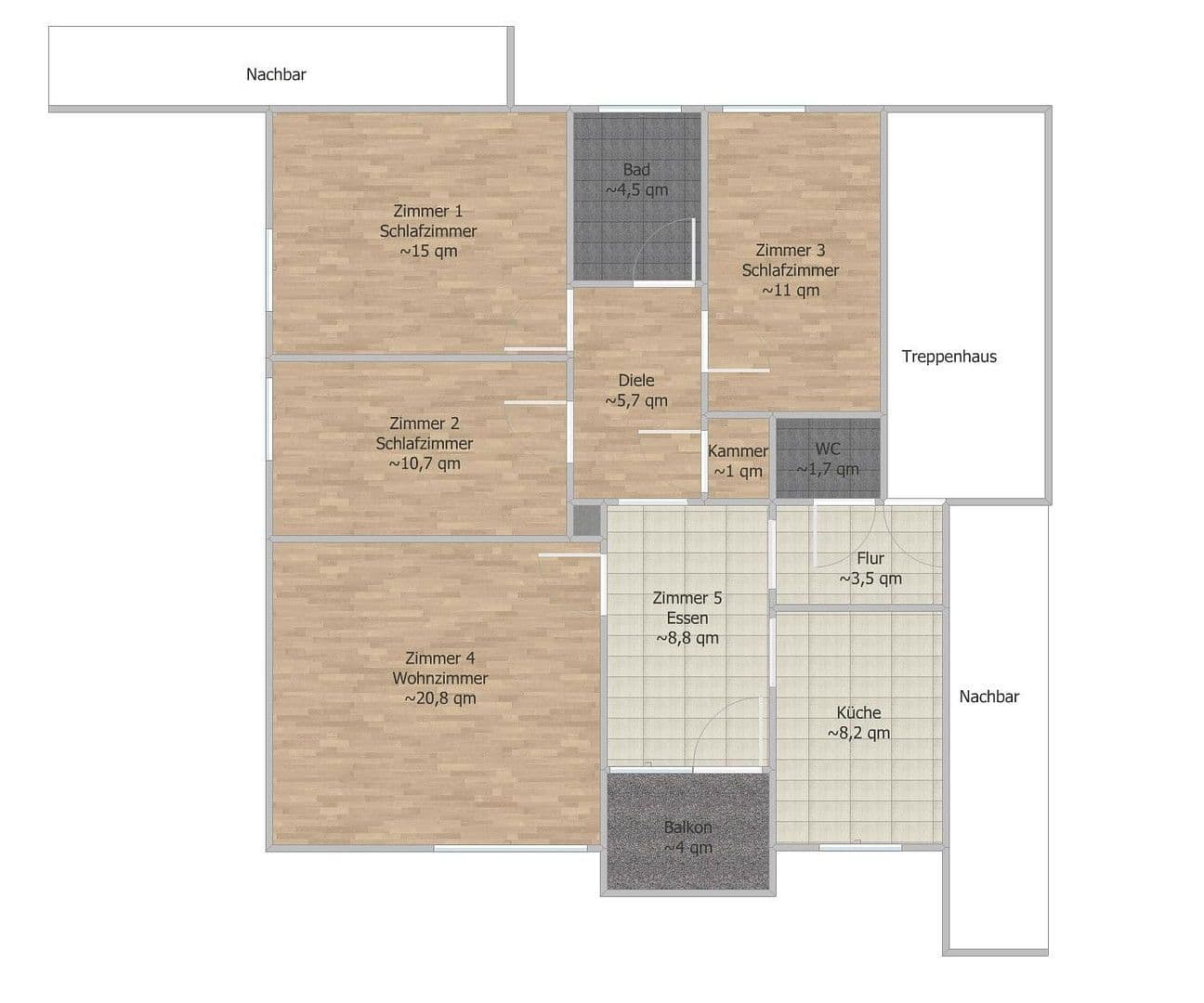 Predaj bytu 4-izbový 89 m², Eschenweg 25, Landshut, Bavorsko Predaj bytu 4-izbový 89 m², Eschenweg 25, Landshut, Bavorsko
