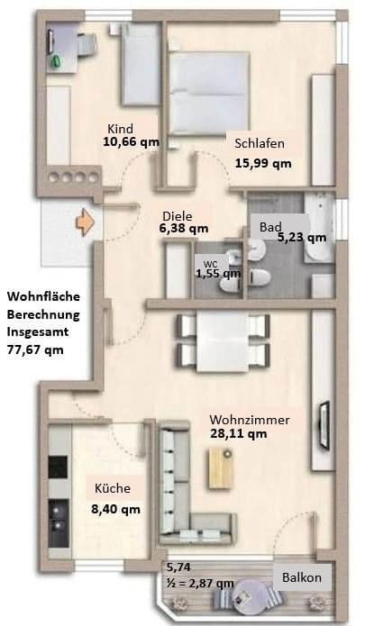 Prenájom bytu 3-izbový 77 m², Professor-Stock-Str. 10, Pfaffenhofen Ilm, Bavorsko Prenájom bytu 3-izbový 77 m², Professor-Stock-Str. 10, Pfaffenhofen Ilm, Bavorsko