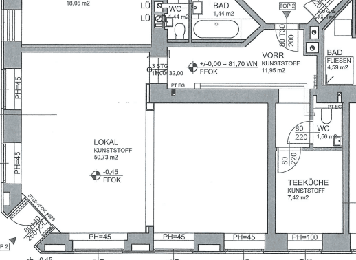 Prenájom kancelárie 72 m², Wien, Viedeň Prenájom kancelárie 72 m², Wien, Viedeň