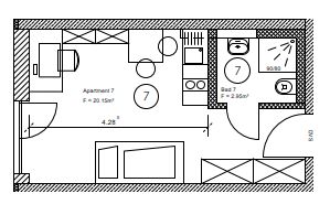 Predaj bytu 1-izbový 20 m², Am Starzenbachweg 16, Deggendorf, Bavorsko Predaj bytu 1-izbový 20 m², Am Starzenbachweg 16, Deggendorf, Bavorsko