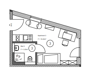 Predaj bytu 1-izbový 20 m², Am Starzenbachweg 16, Deggendorf, Bavorsko Predaj bytu 1-izbový 20 m², Am Starzenbachweg 16, Deggendorf, Bavorsko