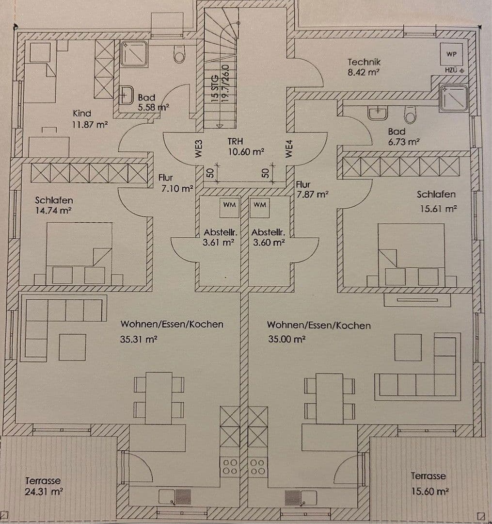 Prenájom bytu 3-izbový 80 m², Haibach, Bavorsko Prenájom bytu 3-izbový 80 m², Haibach, Bavorsko
