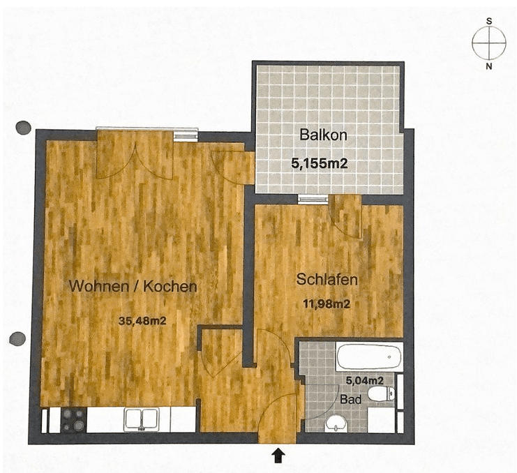 Predaj bytu 2-izbový 58 m², Frodshamstraße 1, Kelsterbach, Hesensko Predaj bytu 2-izbový 58 m², Frodshamstraße 1, Kelsterbach, Hesensko