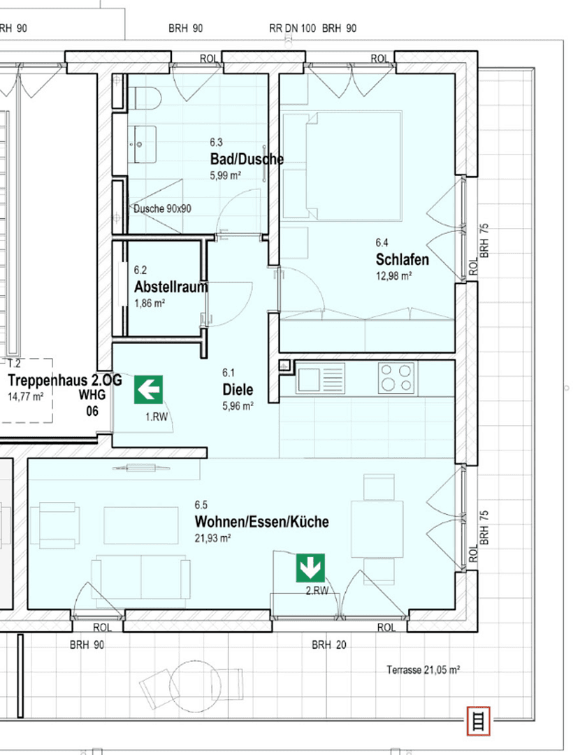 Prenájom bytu 2-izbový 60 m², Blankenfelde-Mahlow, Brandenbursko Prenájom bytu 2-izbový 60 m², Blankenfelde-Mahlow, Brandenbursko